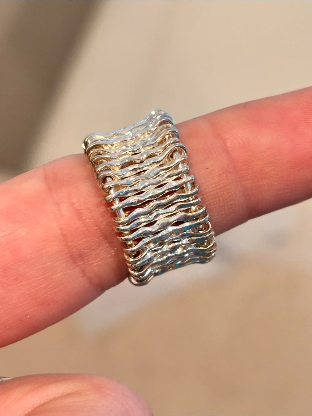 Designer 925 Sterling Silver Ring - Size 6